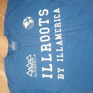 Illroots large blue Tee